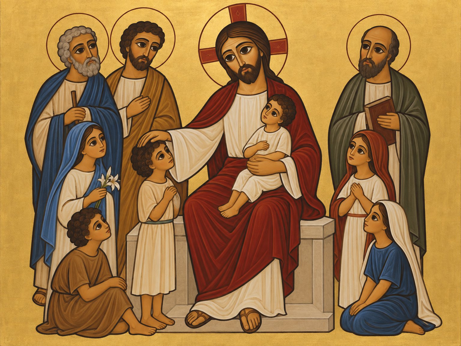 Christus segnet die Kinder (Mk 10:13⁠–⁠16)