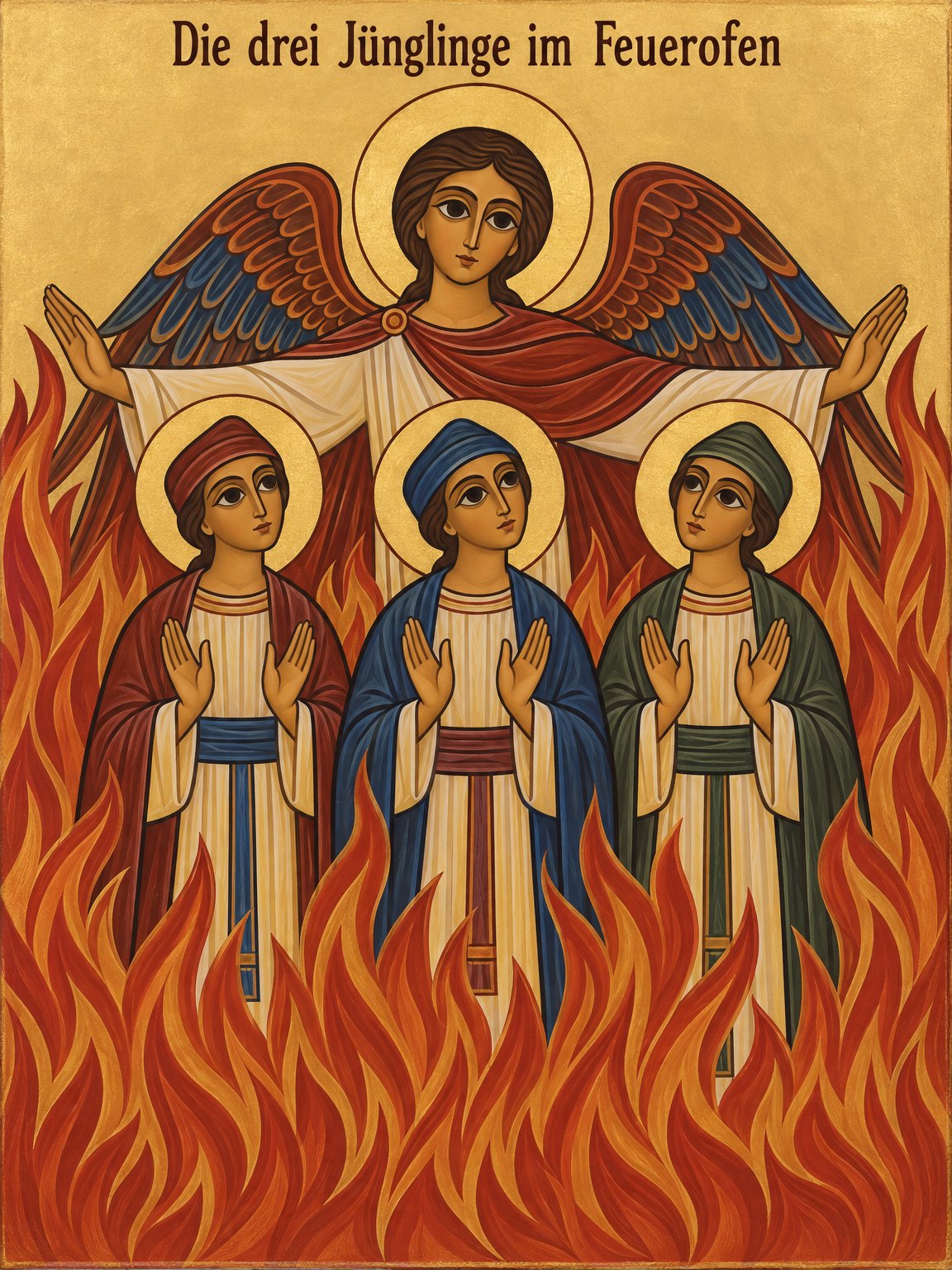 Die drei Jünglinge im Feuerofen (Dan 3:49⁠–⁠51)