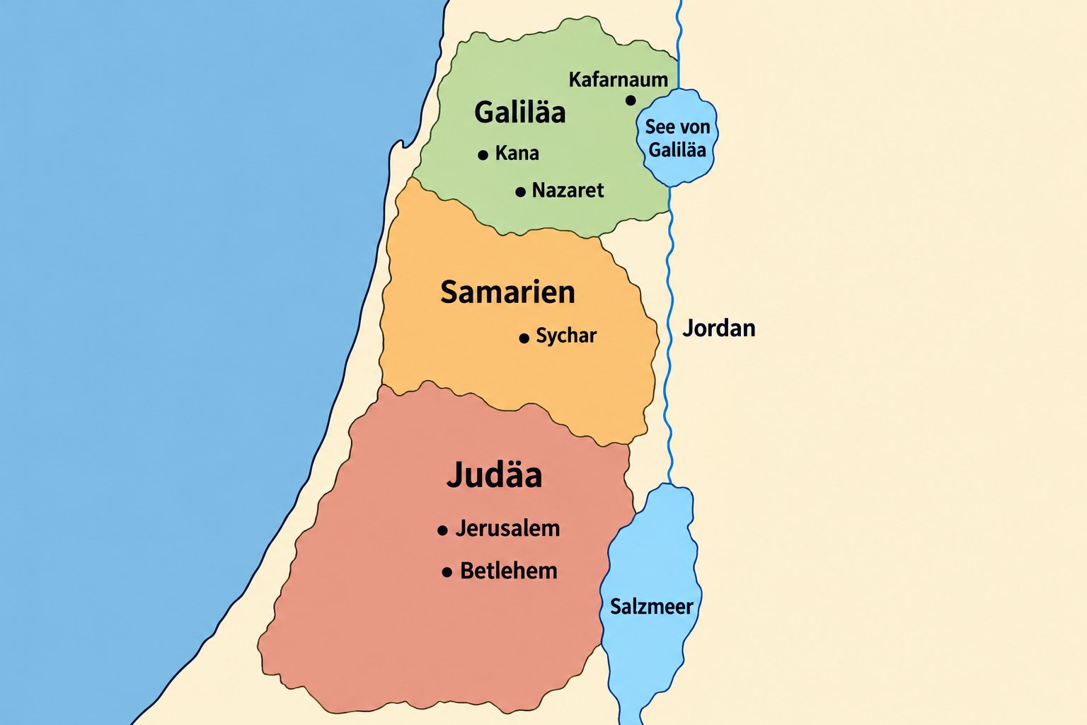 Das Land Jesu: Galiläa, Samarien und Judäa