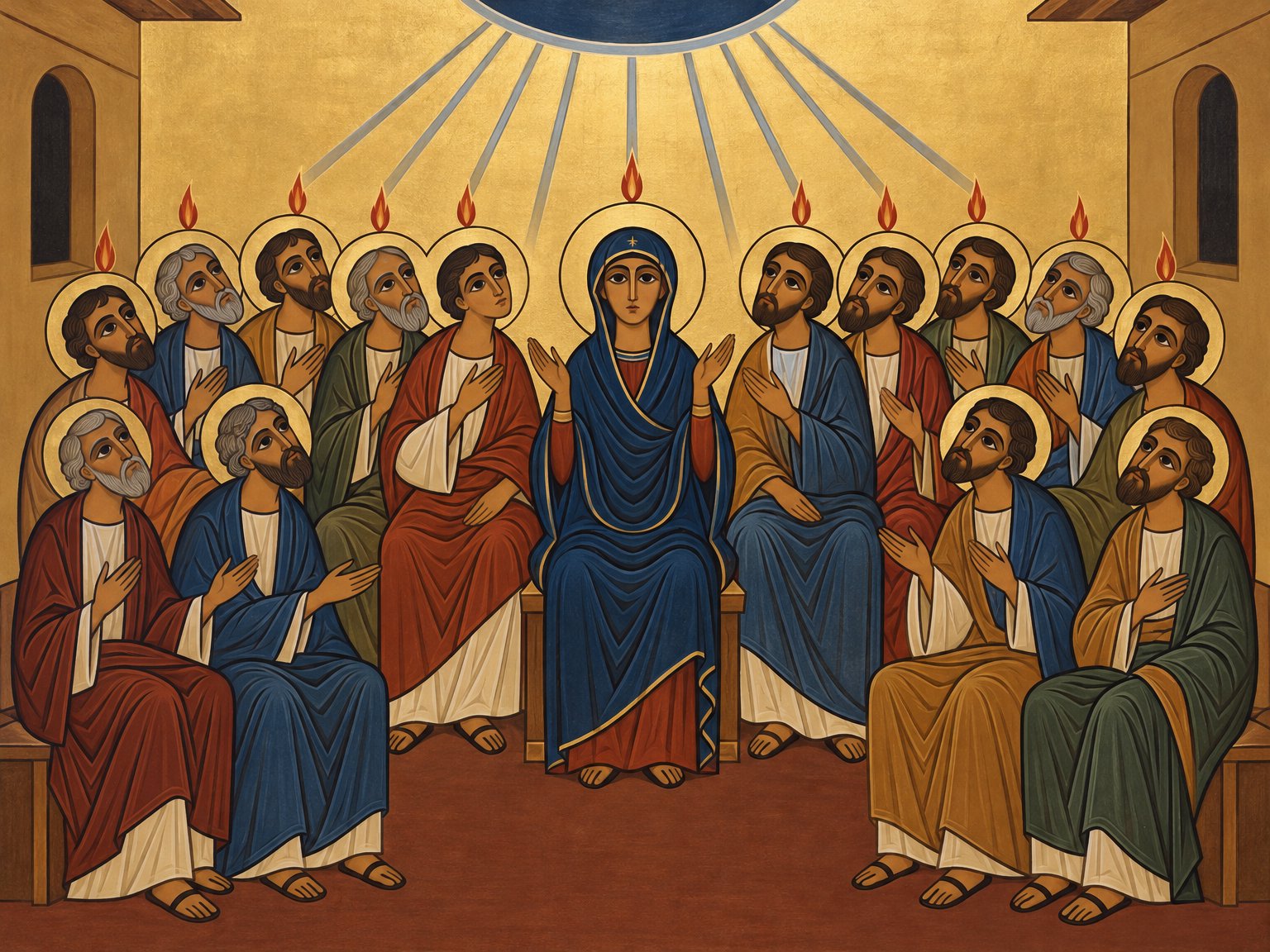 Die Herabkunft des Heiligen Geistes (Apg 2:1⁠–⁠4)