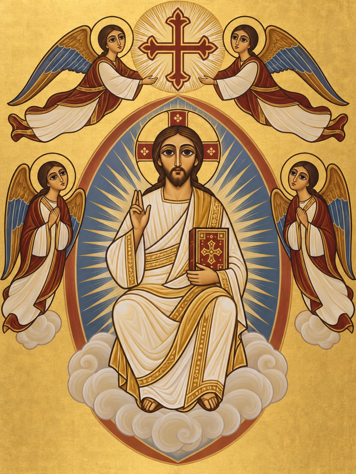 Christus kommt in seiner Herrlichkeit (Mt 25:31)