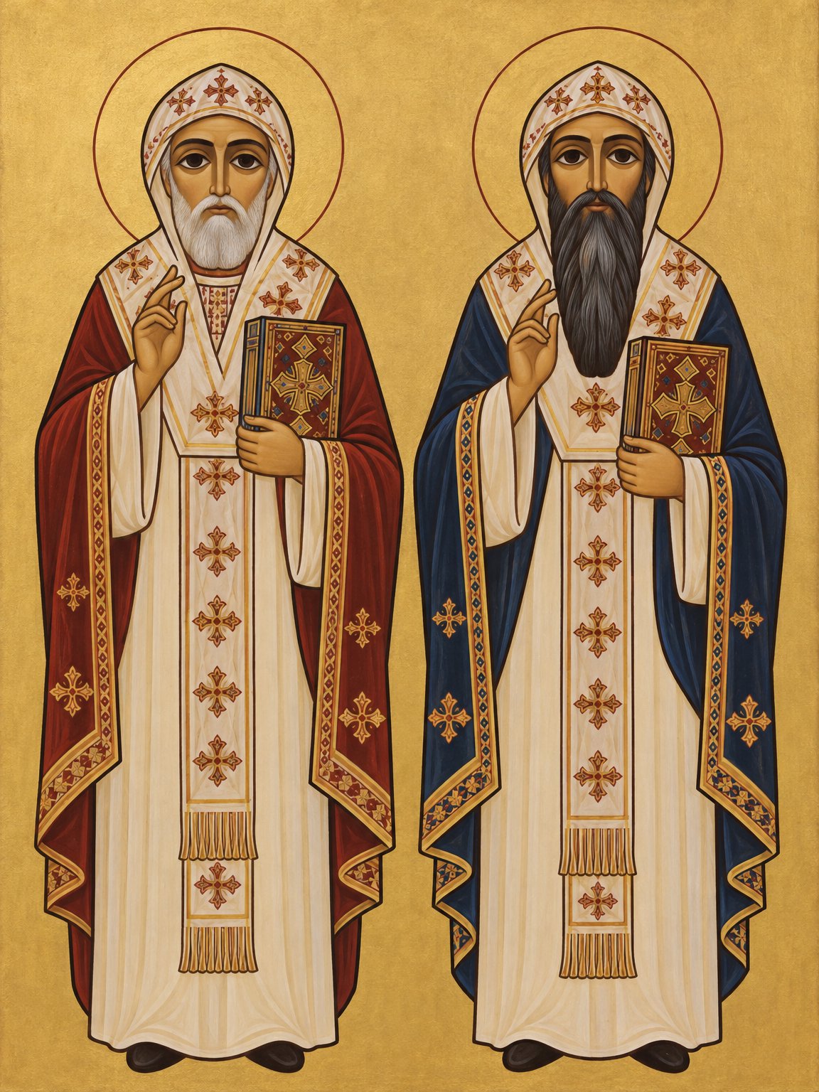 Der heilige Athanasius und der heilige Kyrill
