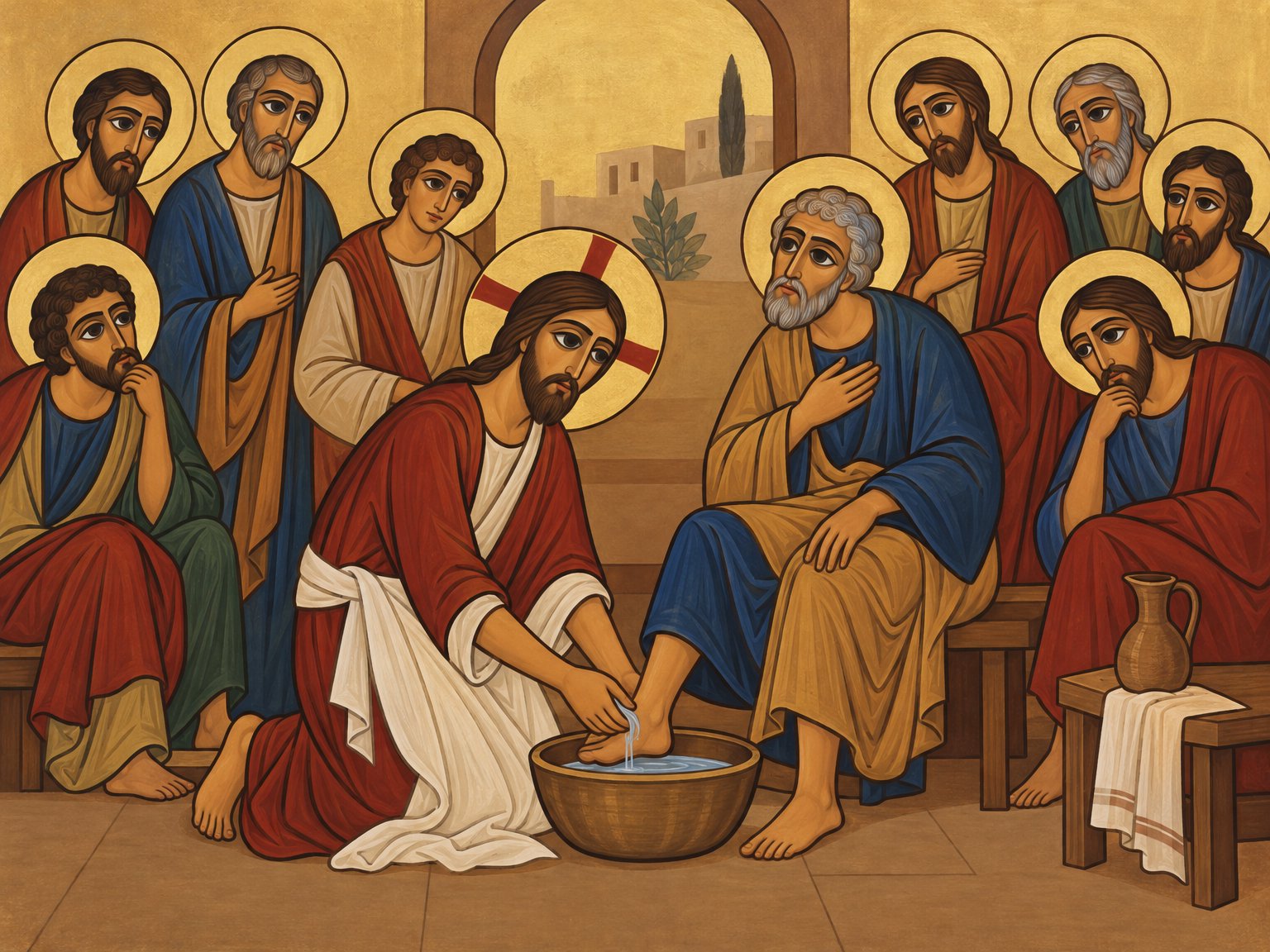 Die Fußwaschung (Joh 13:4⁠–⁠15)