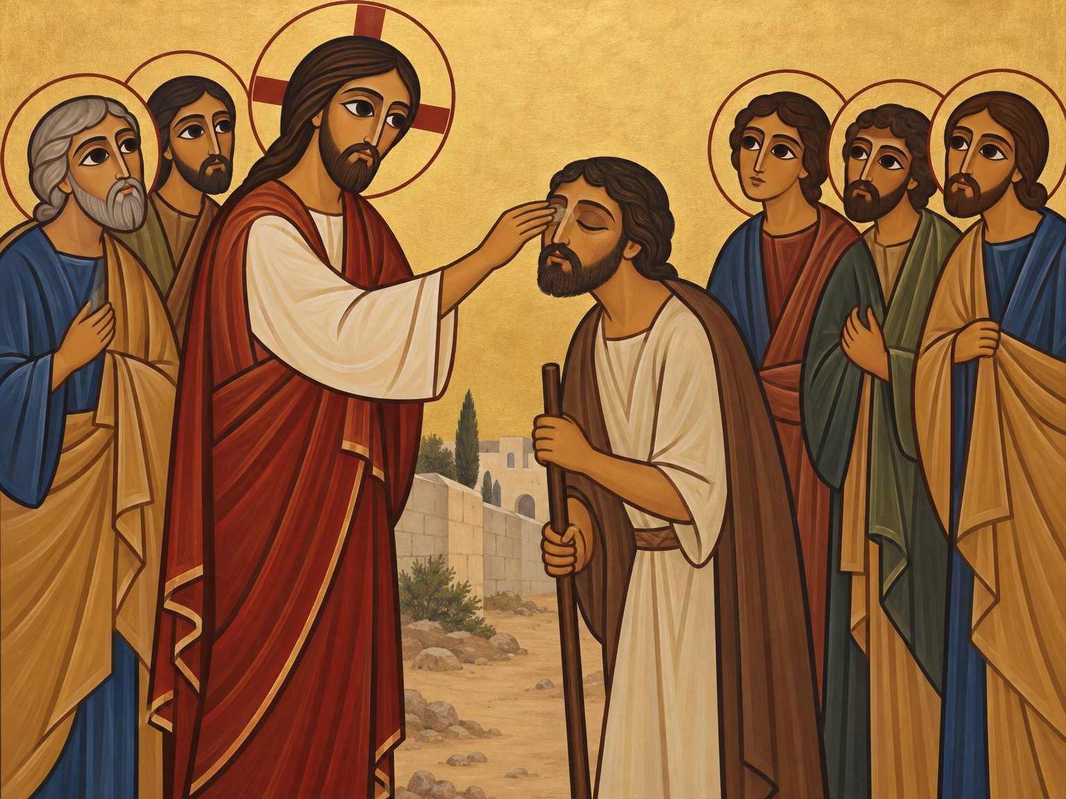Christus heilt den Blindgeborenen (Joh 9:1⁠–⁠7)
